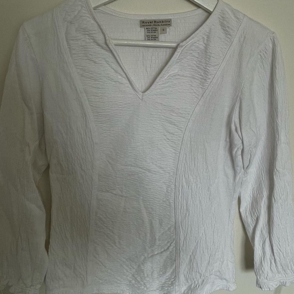 White linen shirt